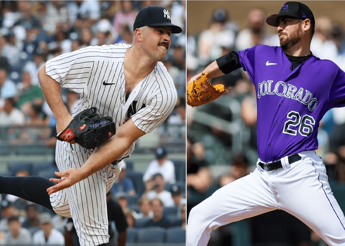 Yankees' Carlos Rodon and Rockies' Austin Gomber