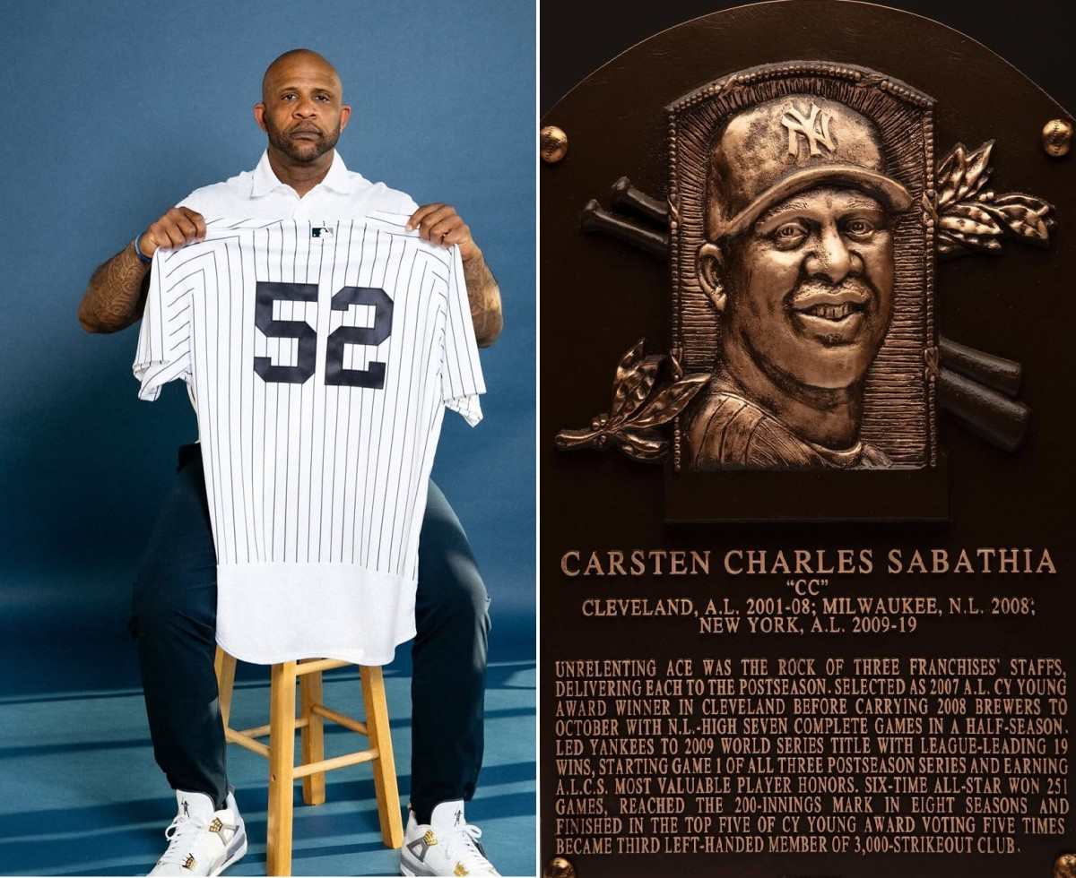New York Yankees' pitching legend CC Sabathia entered Baseball Hall of Fame at Cooperstown on July 27, 2025.