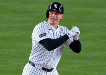 Ben Rice hits HR no. 40 and 41 of the season in the Yankees' 9-2 win over the Rays, New York, September 23, 2026.
